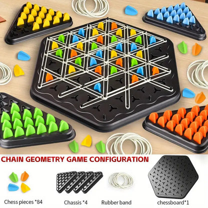 Large Triangle Chess and Board Game Set